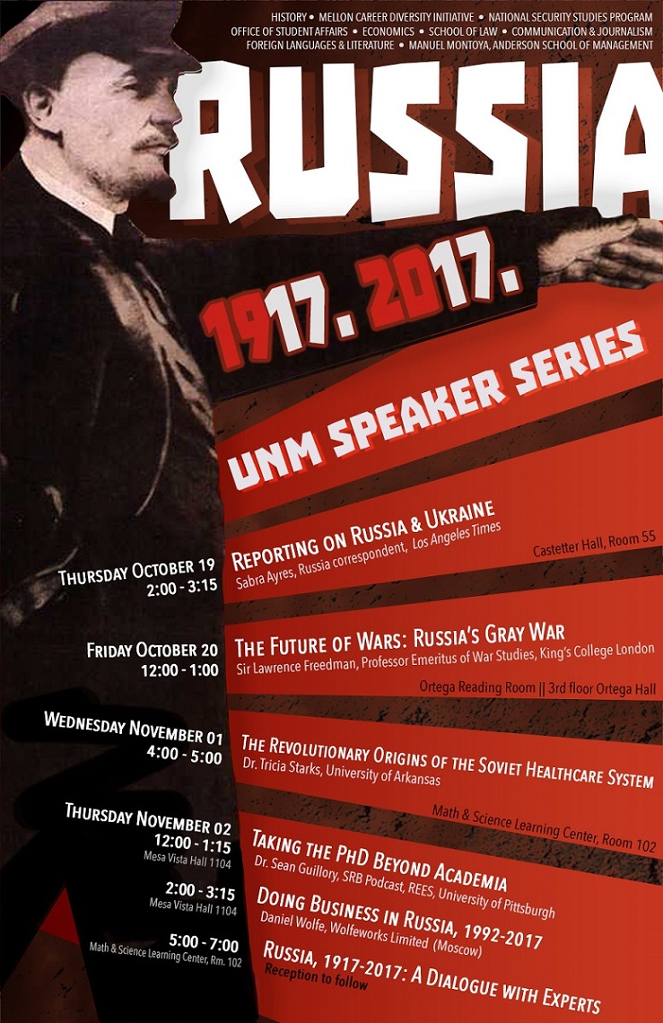 Russia lecture series flyer 2017